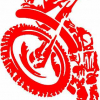 Geiwiz Aufkleber Enduro Racer rot