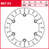TRW Bremsscheibe MST373 | starr
