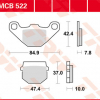 TRW Scheibenbremsbeläge MCB 522 mit ABE