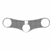 Quattroerre Aufkleber Gabelbrücke, (3D Carbonlook)