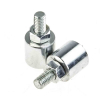 Geiwiz Spiegelvibrationsdämpfer Set, 8mm Rechtsgewinde oben u. unten, silber