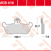 TRW Scheibenbremsbeläge MCB 618 mit ABE