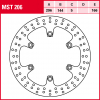 TRW Bremsscheibe MST206 | starr