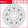TRW Bremsscheibe MSW212 | schwimmend