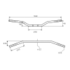 TRW Stahl-Lenker MCL134SC | Chrom Roadstar Wide 22mm / 960mm