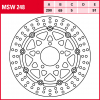 TRW Bremsscheibe MSW248 | schwimmend