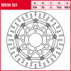 TRW Bremsscheibe MSW251 | schwimmend