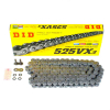 D.I.D Kette X-Ring verstärkt VX3, 525, 112, Schwarz mit Hohlnietschloß / nutzbar bis 96kW (130PS) / bis 1000ccm