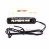 SHIN YO 4-LED-Nummernschildbeleuchtung, biegsam, schwarz, 61 x 13,5 x 6mm, selbstklebende Folie, E-geprüft.
