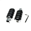 Geiwiz Fußrasten Set Chopper chrom UNIVERSAL Fahrer Fußrasten 8 mm Bohrung