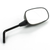 Miroir droit noir noir M10 filetage à gauche (simple)