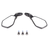 Shin Yo Spiegel BOOSTER 2, Nylon/ABS, schwarz, M10 Rechtsgewinde, incl. 1 extra Adapter M10 Linksgewinde für Yamaha, Paar, E-geprüft