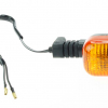 SHIN YO Blinker DUC STYLE, schwarz, gelbes Glas, für vorne links oder hinten rechts, 6 mm Befestigungsloch, E-gepr.