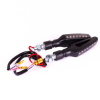 Lampa sequenzieller Led-Blinker Set "GLORY-SQ", schwarze Farbe E-Geprüft (90474)