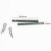TourMax Bremssattelbolzenset PPS-908 Ø4,6mm x 45,50mm, mit Splintloch Ø1,5mm, mit Federsplint