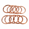 Geiwiz 45,0 x 37,0 x 4,0 (Außen/Innen/Höhe) Krümmerdichtung Kupfer-Hohlring 10er Pack (Vergl.Nr: 18291-254-000)