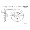PBR Stahl-Kettenrad für Honda 43Z Kr-216-43Z-420