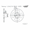 JT Stahl-Kettenrad  41Z Kr-802-41Z-428