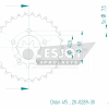 Esjot Stahl Kettenrad 30Z 415