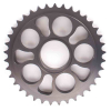 PBR Alukettenrad harteloxiert rauchgrau DUC748/916/996  525T  37Z incl. Teflonring