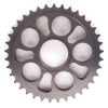 PBR Alukettenrad harteloxiert rauchgrau DUC748/916/996  525T  38Z incl. Teflonring
