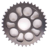PBR Alukettenrad harteloxiert rauchgrau DUC748/916/996  525T  43Z incl. Teflonring