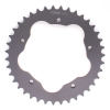 PBR Aluminium Kettenrad harteloxiert rauchgrau für PBR Kettenradträger 520T 41Z