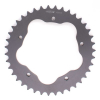 PBR Aluminium Kettenrad harteloxiert rauchgrau für PBR Kettenradträger 520T 43Z