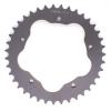 PBR Aluminium Kettenrad harteloxiert rauchgrau für PBR Kettenradträger 520T 44Z