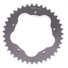 PBR Aluminium Kettenrad harteloxiert rauchgrau für PBR Kettenradträger 525T 37Z