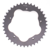 PBR Aluminium Kettenrad harteloxiert rauchgrau für PBR Kettenradträger 525T 44Z