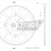 Esjot Aluminium Kettenrad 57Z 420