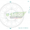 Esjot Aluminium Kettenrad 52Z 420