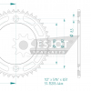Esjot Aluminium Kettenrad 44Z 428
