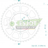 Esjot Aluminium Kettenrad 46Z 525 - innerer Lochkreis =110mm für BMW S1000 mit Gussfelge