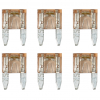 Lampa Smart Led, Set 6 Mikro-Lamellensicherungen mit LED-Kontrollleuchte, 7,5A, 12/32V