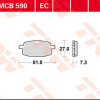 TRW Scheibenbremsbeläge MCB 590 EC mit ABE