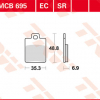 TRW Scheibenbremsbeläge MCB 695 EC