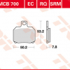 TRW Scheibenbremsbeläge MCB 700 EC