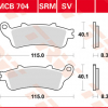 TRW Scheibenbremsbeläge MCB 705 / MCB 704 SRM mit ABE
