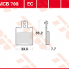 TRW Scheibenbremsbeläge MCB 708 EC mit ABE