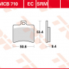 TRW Scheibenbremsbeläge MCB 710 SRM mit ABE