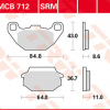 TRW Scheibenbremsbeläge MCB 712S SRM mit ABE