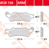 TRW Scheibenbremsbeläge MCB 726 SRM mit ABE