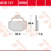 TRW Scheibenbremsbeläge MCB 727 SRM mit ABE