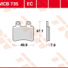 TRW Scheibenbremsbeläge MCB 735 EC mit ABE