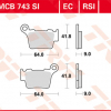 TRW Scheibenbremsbeläge MCB 743 EC mit ABE