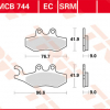 TRW Scheibenbremsbeläge MCB 744 EC mit ABE