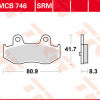 TRW Scheibenbremsbeläge MCB 746 SRM mit ABE