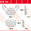 TRW Scheibenbremsbeläge MCB 765 mit ABE